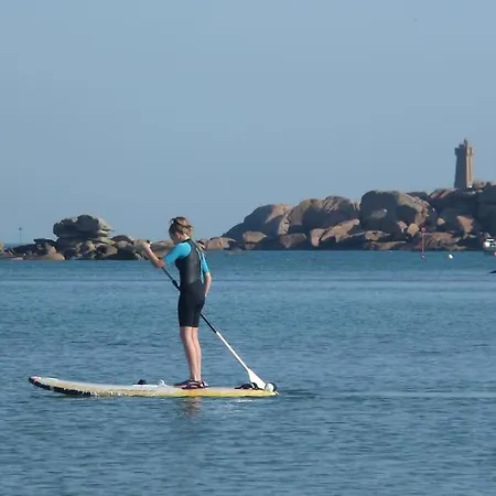 Appt Perros Guirec Sur Plage Trestraou Et Cote Granit Rose Exterior photo